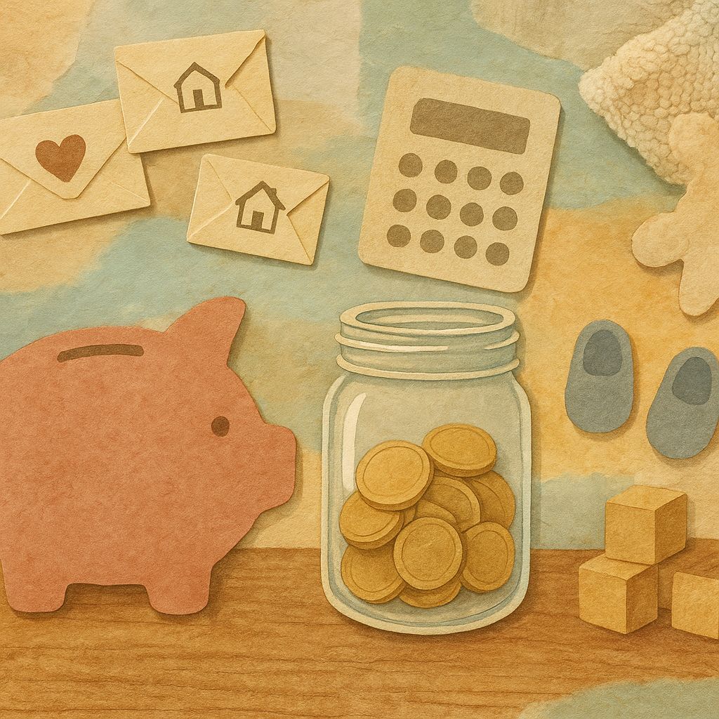 Family enjoying a simple evening ritual together